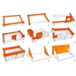 VARIO SUITCASE 72 piese - set constuctie modular din lemn rotund 7 in 1 Walachia